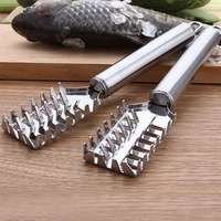 1pc stainless steel fish scale knife seafood tools kitchen accessories scaler brush fish scale planer fish skin scraper hot sale