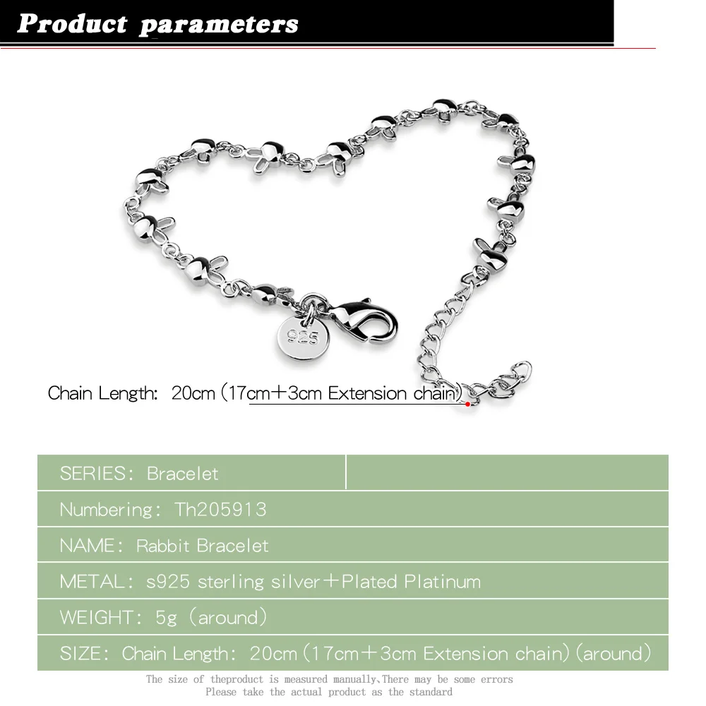 Yasmin новые серебряные ювелирные изделия серебряная манжета цепочка