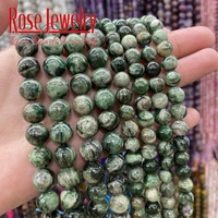 natural green lepidolite beads round loose spacer stone bead 6 8 10mm for jewelry making diy bracelet necklace accessories 15