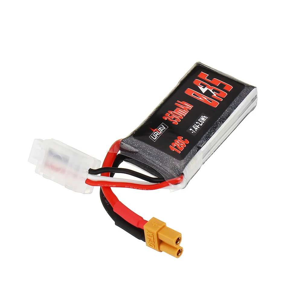 

URUAV 7.4V 350mAh 120C 2S XT30 Plug Lipo Battery for Beta75X RC Drone FPV Racing Quadcopter Spare Parts