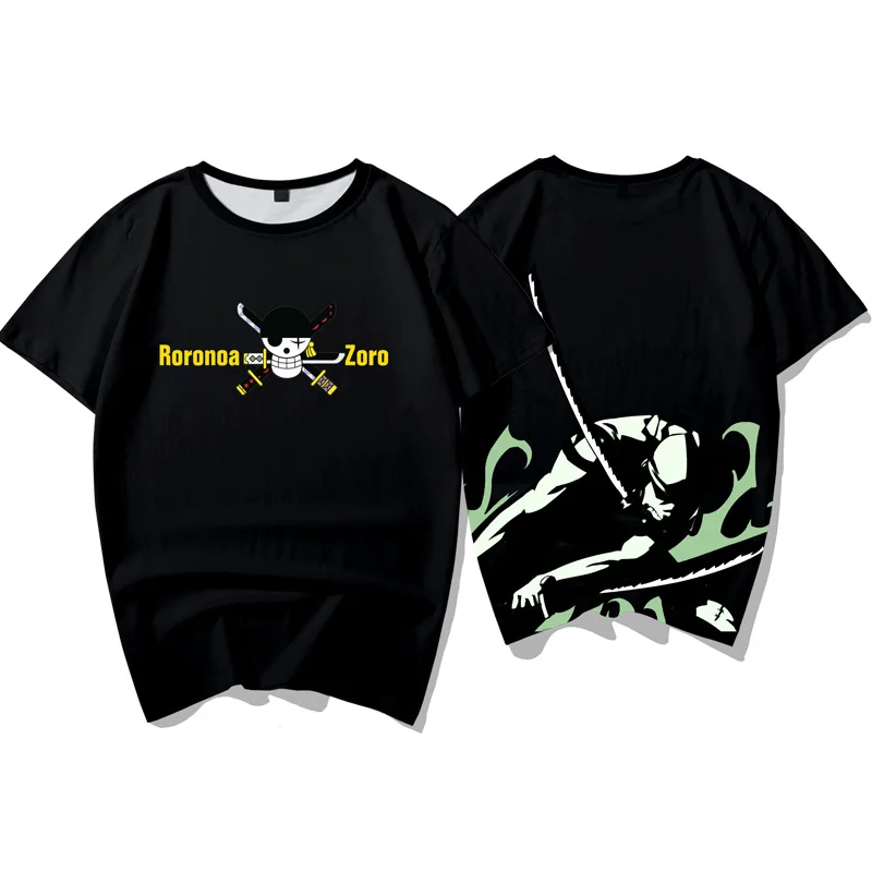 2020 новая цельная футболка ророноа Зоро Обезьяна D. Футболка Luffy с героями