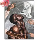 Алмазная живопись афро Человек Белая голубь Алмазная мозаика Алмазная вышивка распродажа полная круглая Алмазная вышивка домашний декор