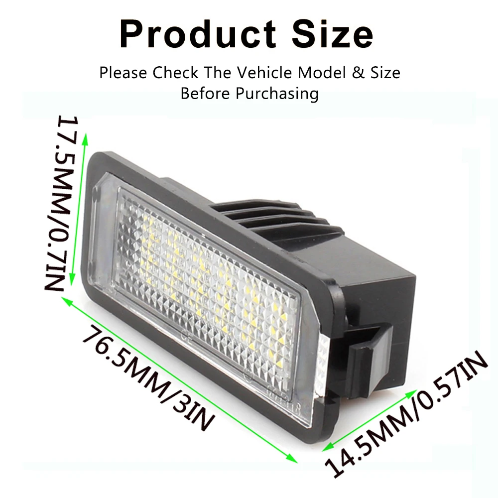 2x Белый супер яркий светодиодный номерной знак светильник для Seat Ibiza MK4 6J1.6J5.6J8 6P MK5