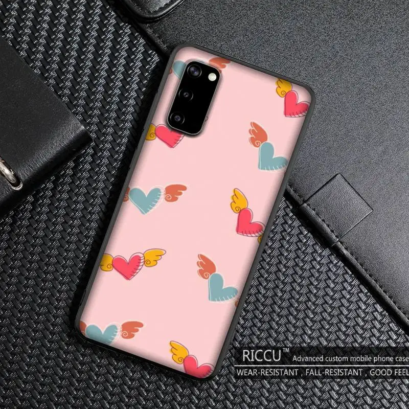 Милый чехол для телефона с сердечками Samsung S20 plus Ultra S6 S7 edge S8 S9 S10 5G - купить по