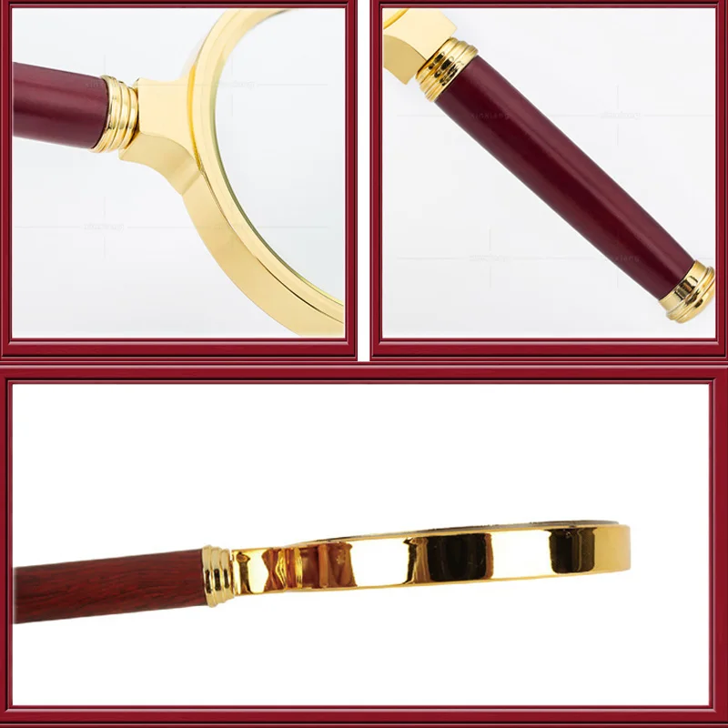 Увеличительное стекло 10X ручное увеличительное старинная фотография для чтения