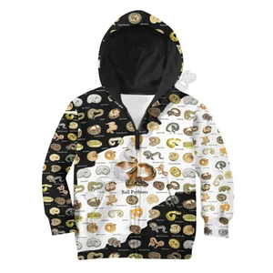 Love Ball Python Snake Reptiles Hoodies T-shirt 3D Printed Kids Sweatshirt Jacket T Shirts Boy Girl Funny Cosplay Costumes 02