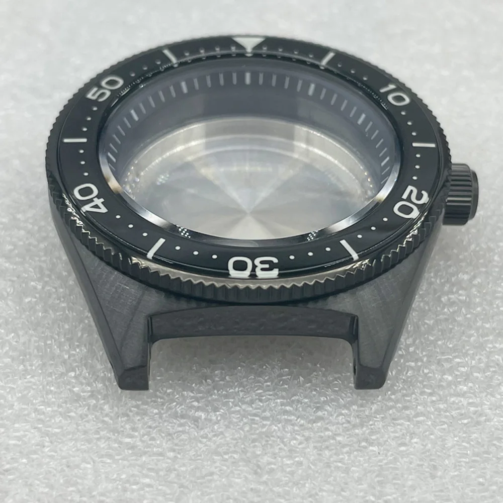 Watch Modify Parts 42.6mm Stainless Steel SBDC053 Watch Case Yellow Rotating Bezel Sapphire Crystal Fit NH35/36 Movement