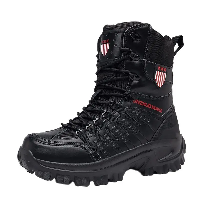

Combat Army Boots Winter Outdoor Tactical Boots Hiking Desert Ankle Hunting Autumn safety shoes Big Size 47 Military men boots