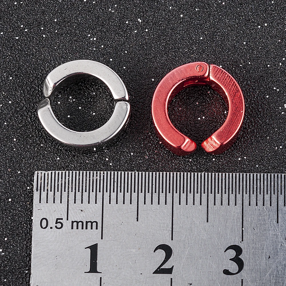 

Clip-on Fake Stainless Steel Earrings No Pierced Non-piercing Earcuff Ear Clip Earrings Without Piercing Street Pop Punk Jewelry