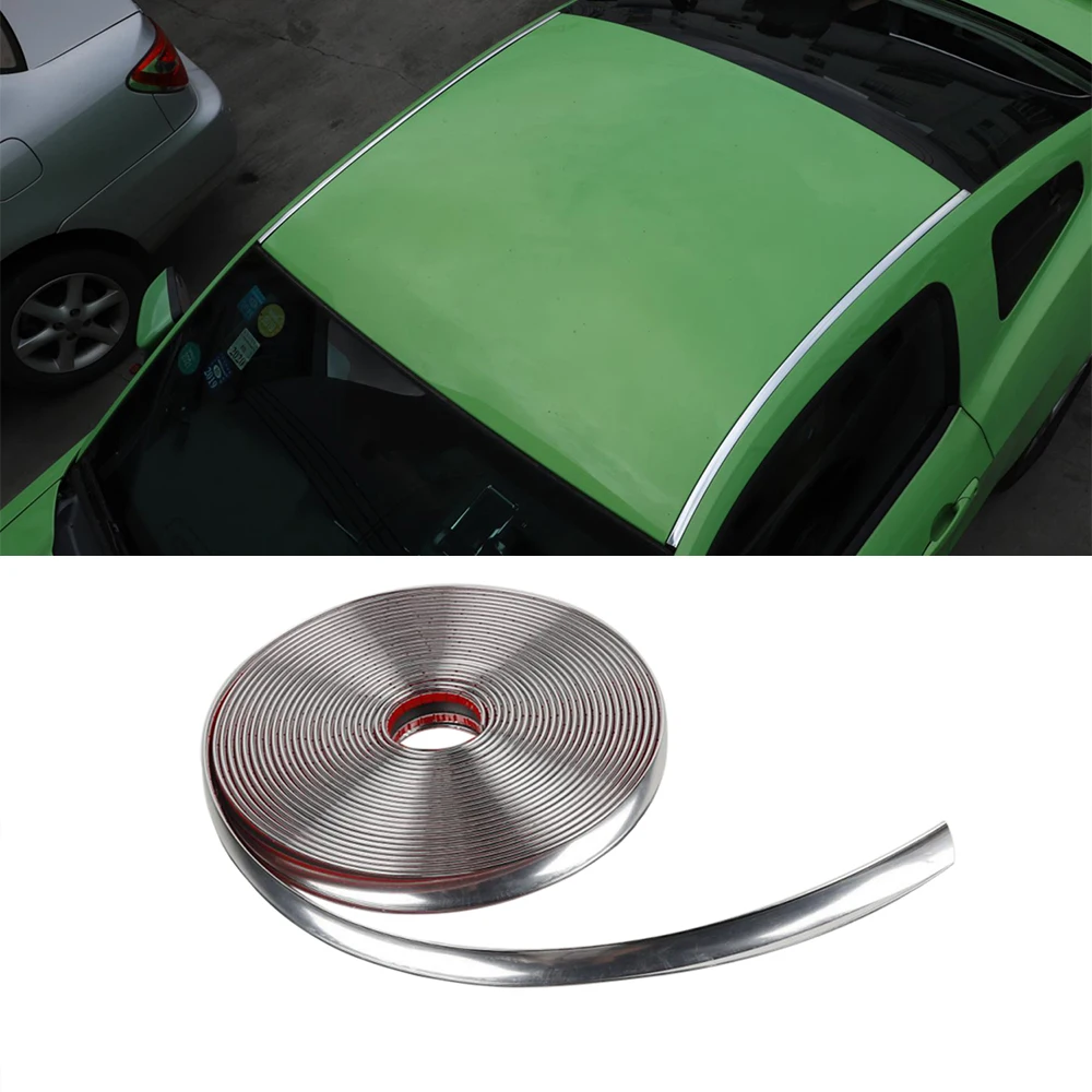 

Автомобильная наклейка для Ford Mustang 2009-2013, Автомобильный кузов/крыша, верхняя полоса, декоративная крышка, отделка, интерьерный аксессуар, мя...