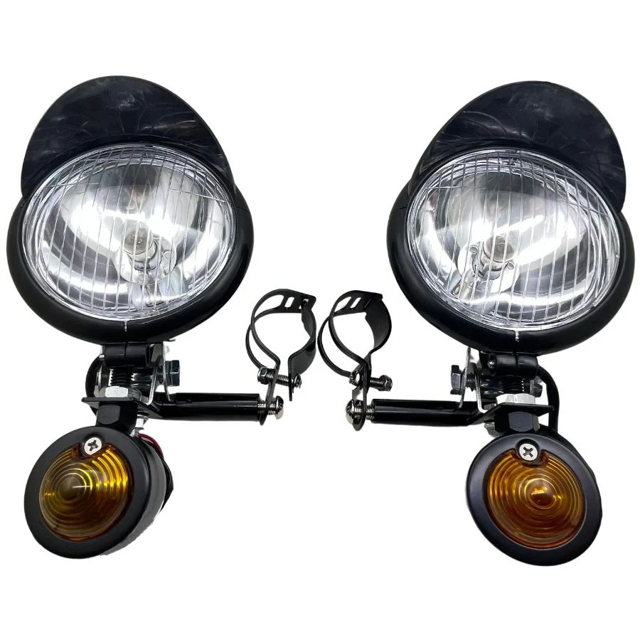 Для Honda Shadow Suzuki Yamaha Touring Chopper 1 комплект универсальная передняя противотуманная