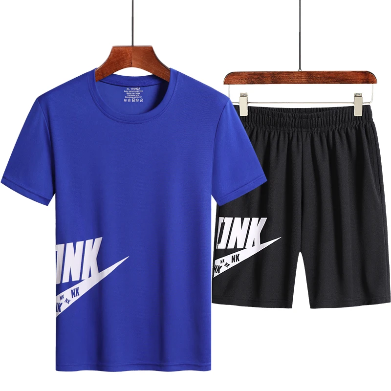 Комплект одежды мужской из 2 предметов футболка и шорты летний короткий