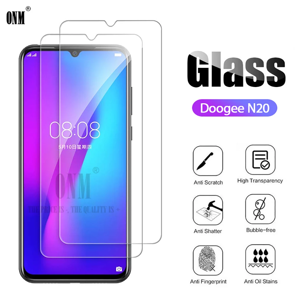2 шт закаленное стекло Для DOOGEE N20 Защитная пленка для экрана | Мобильные телефоны и
