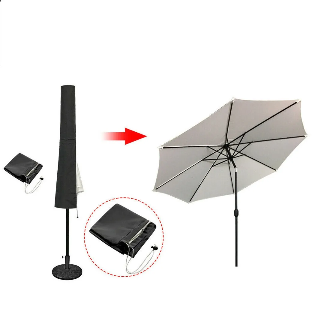 

2m Parasol Protective Cover Waterproof For Garden Parasol Umbrella Protection Waterproof Protective Cover With Zipper For Garde