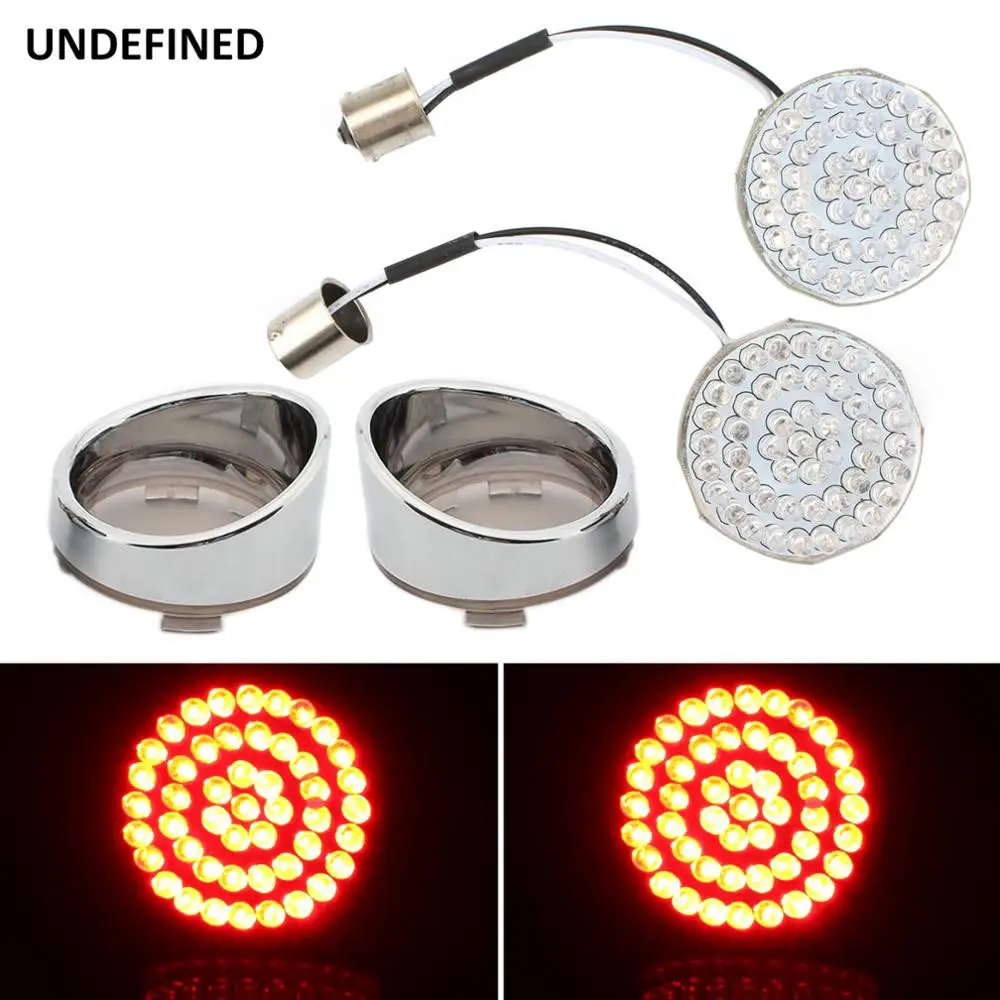 

LED Turn Signal Motorcycle Indicator Lights Blinker Lamp 1156 for Harley Touring Sportster XL1200 Glide Softai Dyna FLSTF CVO