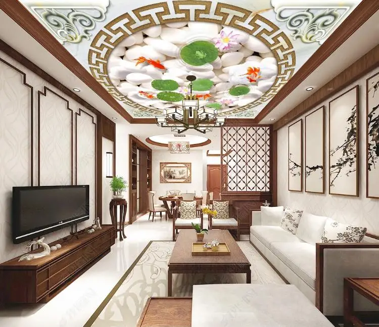 Пользовательские фото обои Fugui Yutian китайские потолочные 3D для гостиной спальни