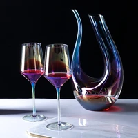 european style luxury red wine crystal glass decanter set bar creative whiskey pourer home candlelight dinner wine set