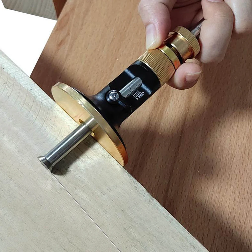 

Wheel Marking Depth Gauge Wood Scriber Woodworking Measuring Ruler Line Drawing Tools Blade Parallel Marking Scribing Gauge