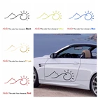 Новый дизайн горы и солнце наклейки на машину забавные красочные солнце наклейки на машину горы Авто Автомобильные отличительные знаки