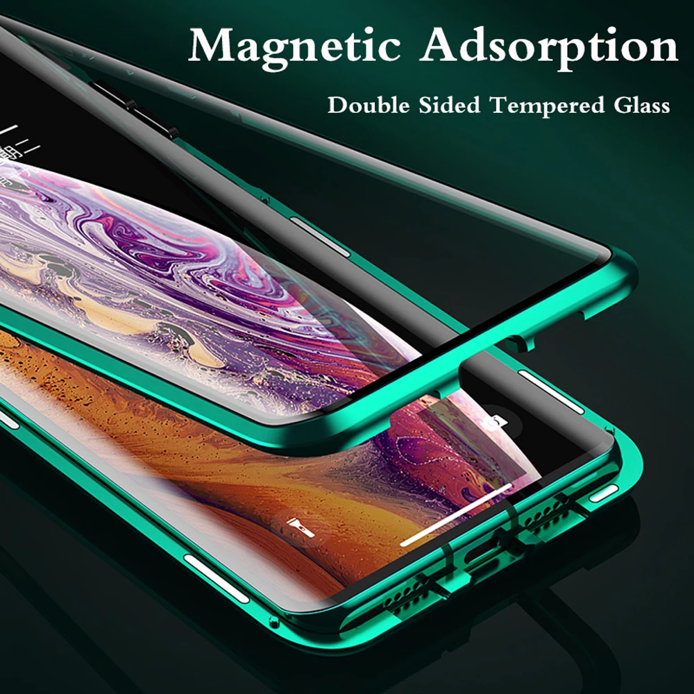 Металлический магнитный адсорбционный чехол для huawei mate 30 20 20X P30 P20 Pro Lite Чехол
