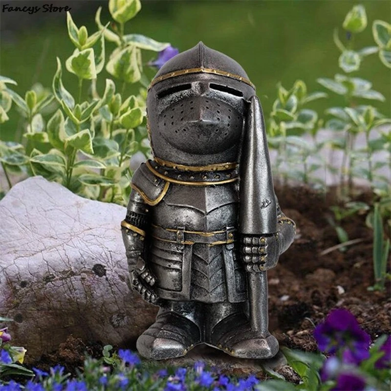 

Tin Knight Decor Desk Garden Potted Plants Cool Nordic Medieval Style Boy Creative Gift Warrior Bedroom Ornaments Armor Warrior