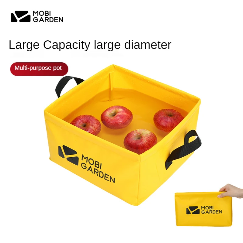 

13L Foldable Family Camping Pvc Waterproof Portable Easy Storage Large Capacity Multifunctional Impermeable Square Basin