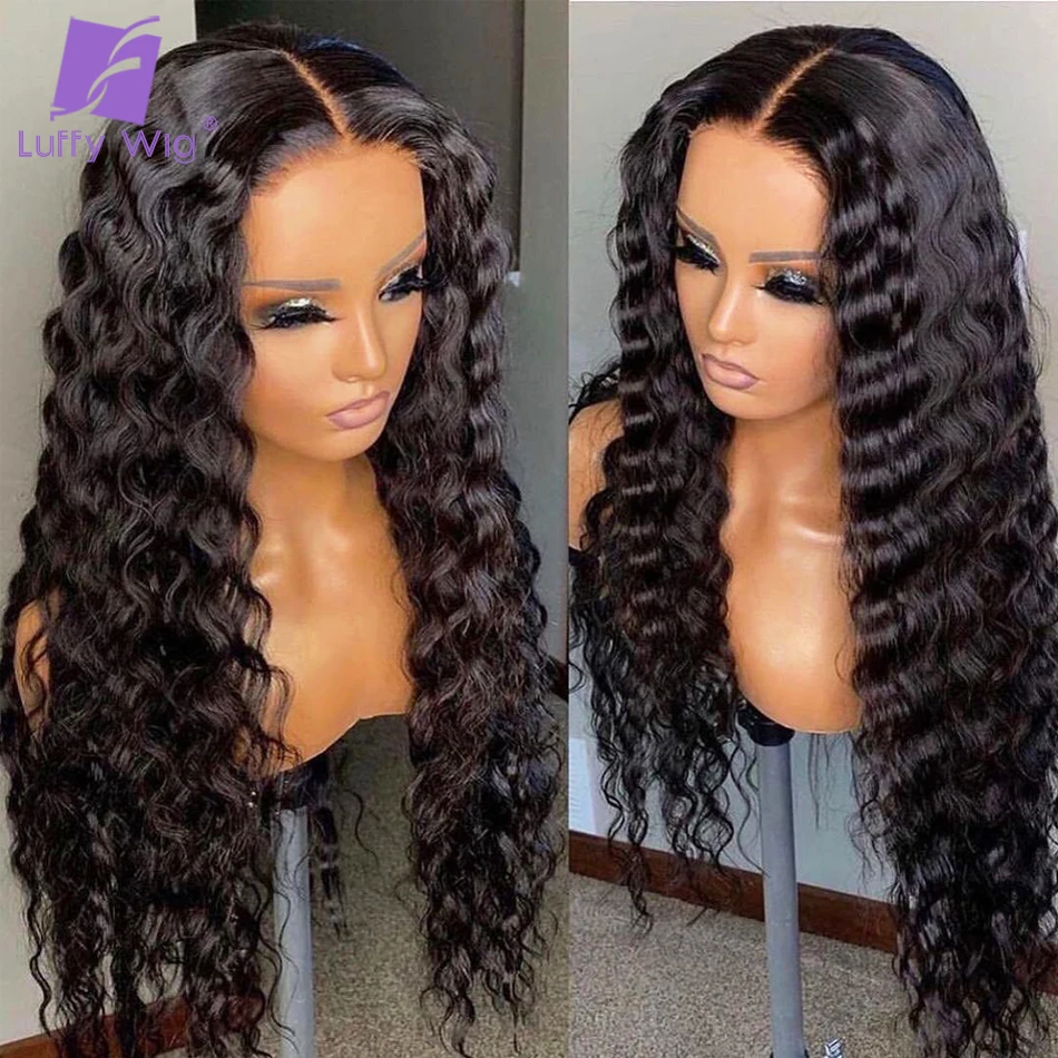 Loose Deep Wave Wig Transparent Lace 13x6 Lace Front Human Hair Wigs For Women Brazilian Remy Deep Wave Frontal Wig Luffywig