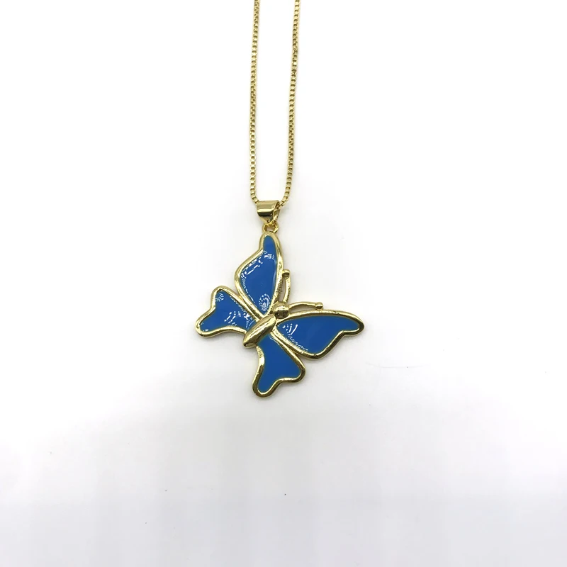 5PCS/lot Enamel Butterfly Children Women Jewelry Pendants Necklaces Party | Украшения и аксессуары