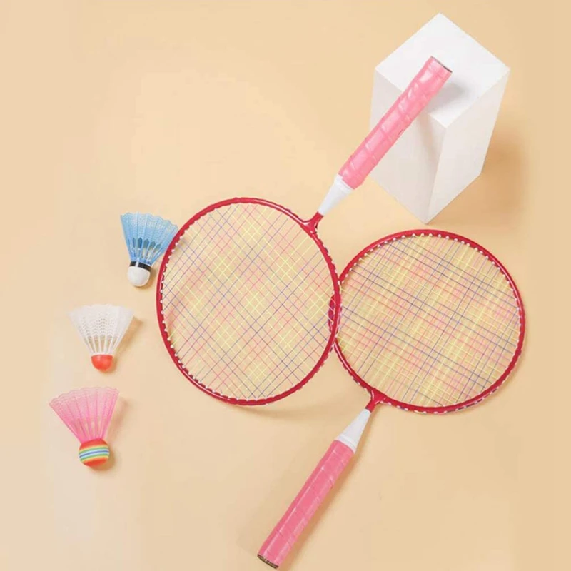 

Badminton Set for Kids Sports Rackets Junior Tennis Racquet Play Game Outdoor Toys (Blue)