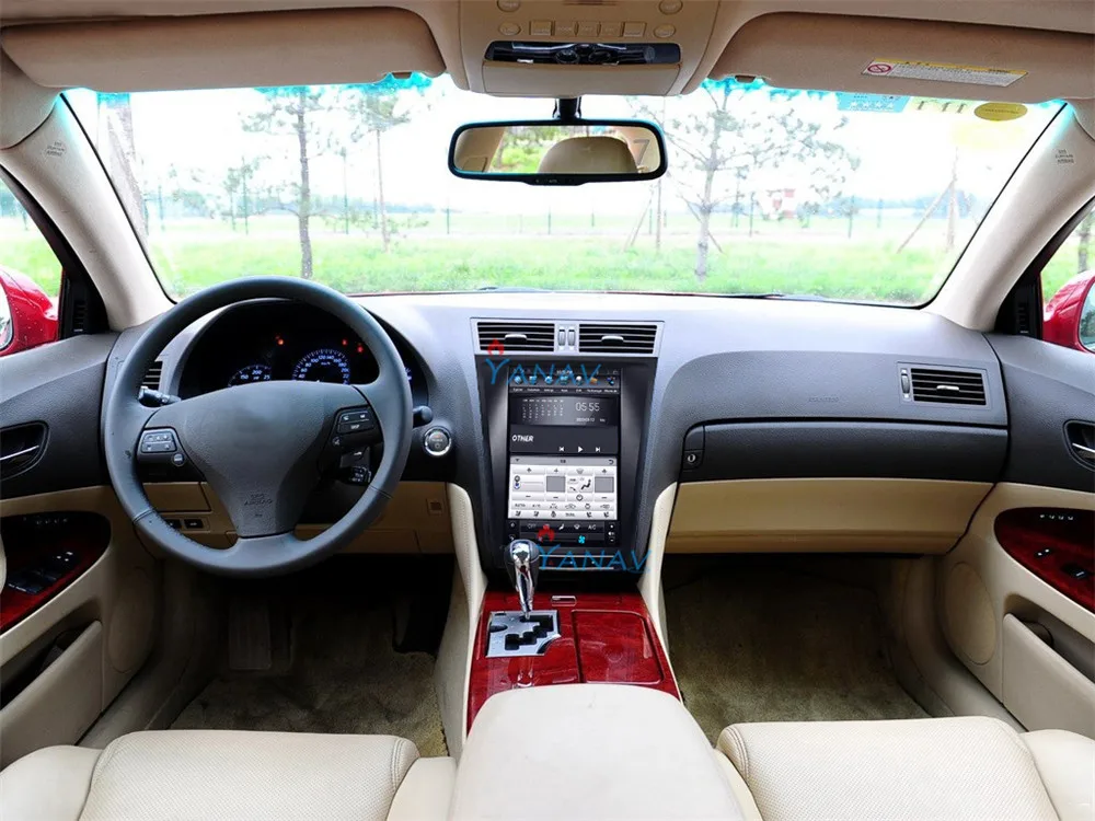 

Tesla стиль Android автомобильный Стерео Авторадио аудио плеер для-Lexus GS 2005-2011 вертикальный экран автомобиля Мультимедиа DVD видео плеер автомобил...