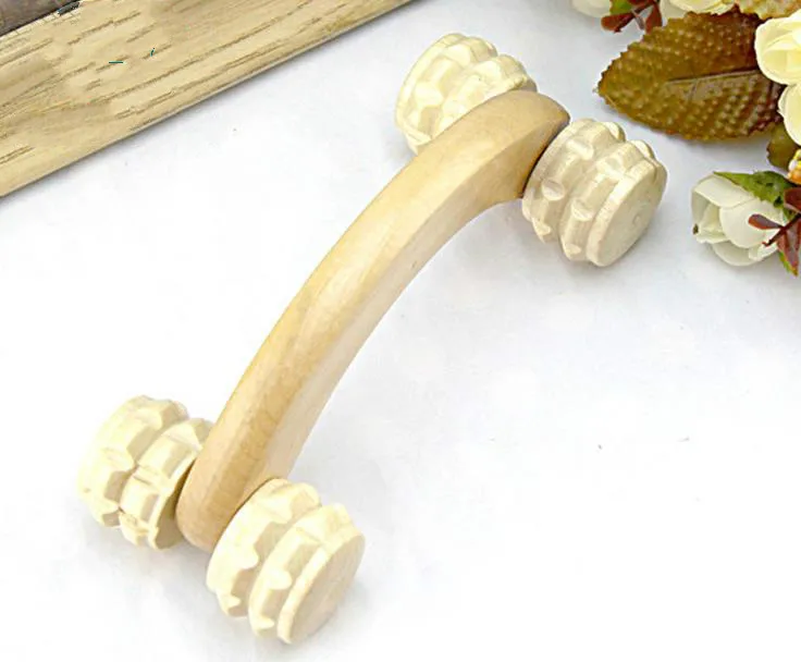 Новинка 2018 массажер HANRIVER из натурального дерева изогнутый круглый роликовый для