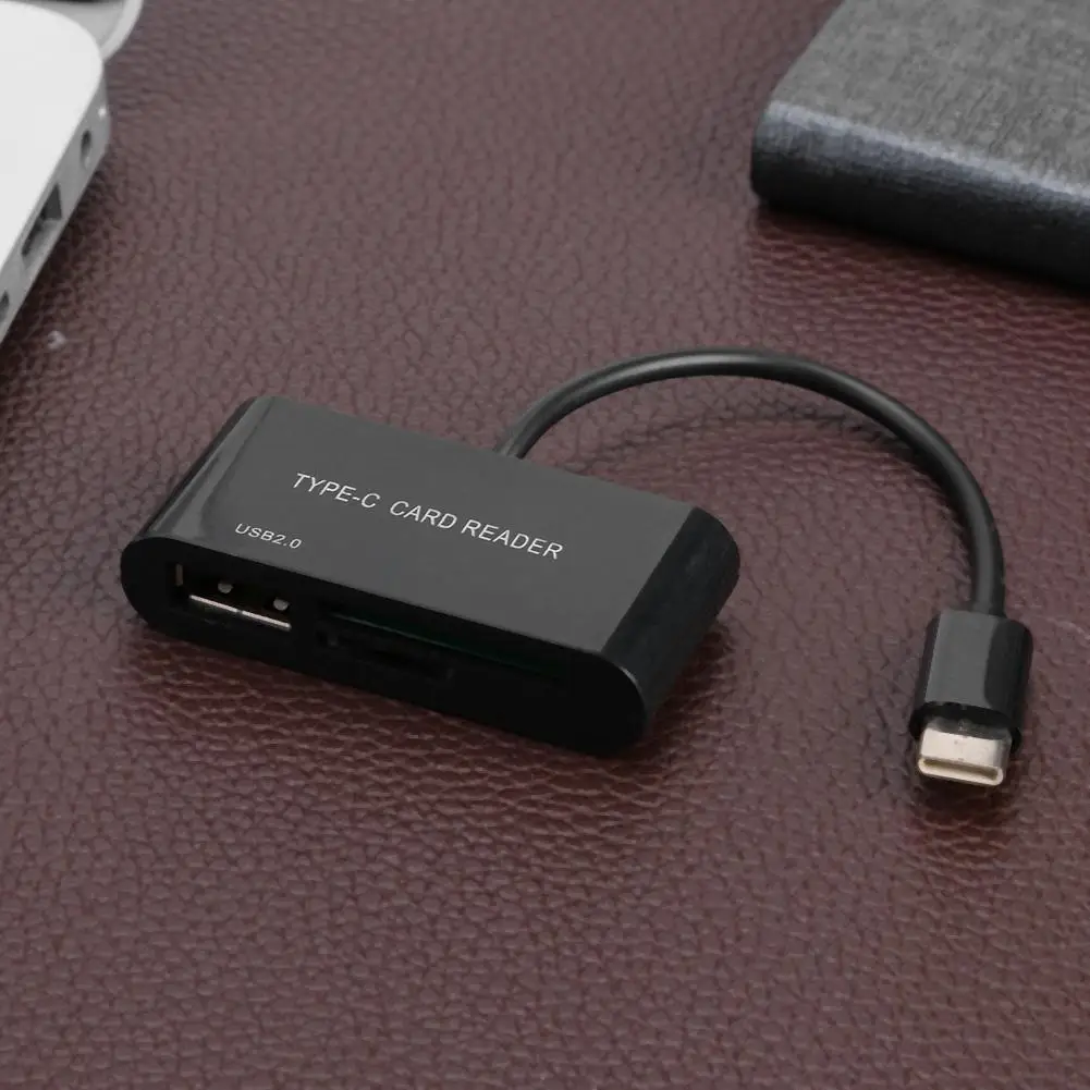 3 в 1 Тип C к USB 2 0 TF кард ридер OTG концентратор адаптер для Macbook периферийные