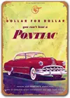 Pontiac Tin винтажные металлические знаки автомобили, Sisoso таблички, постер, паб, мужская пещера, Ретро Декор стен 8x12 дюймов
