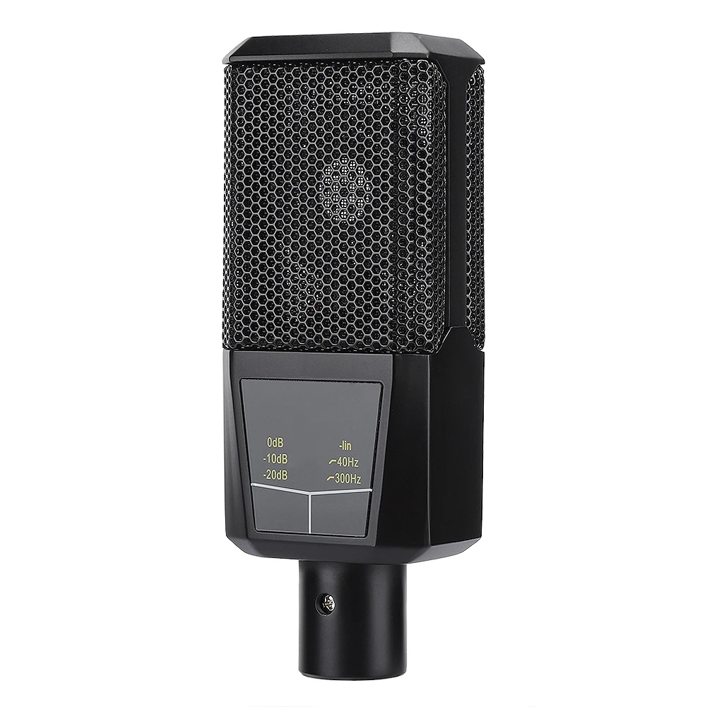 Профессиональный кардиоидный конденсаторный микрофон для записи голоса прямая