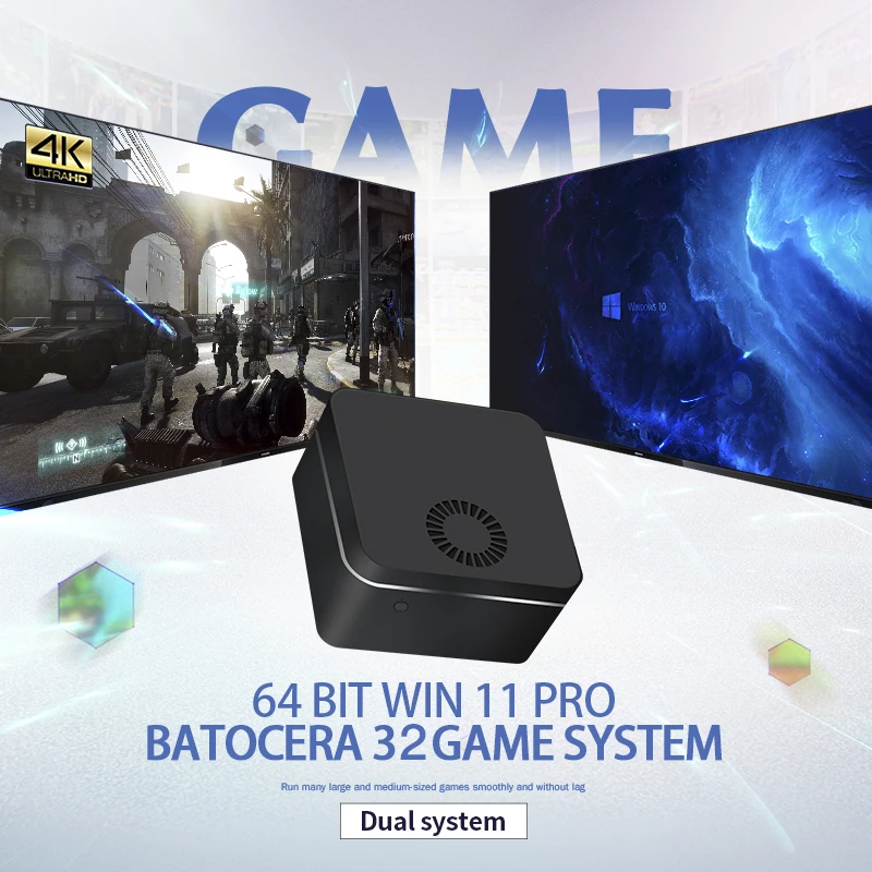 Retro Game Player Super Console X Mini Built-in 61000+Games For PS2/PS1 Win11 PRO &amp Batocera 33 System Portable Box - купить по