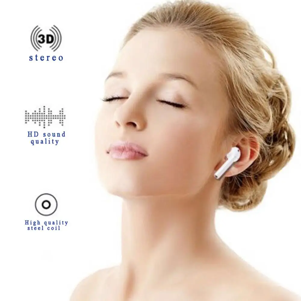 I12 tws матовые Bluetooth наушники беспроводные наушники Hands free бизнес наушники спортивная Гарнитура Bluetooth Музыкальные наушники