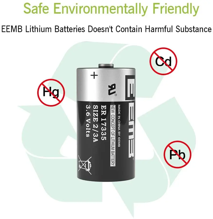 EEMB 2/3A 3 6 V литиевая батарея ER17335 батареи 2100mAh неперезаряжаемая для GPS монитора
