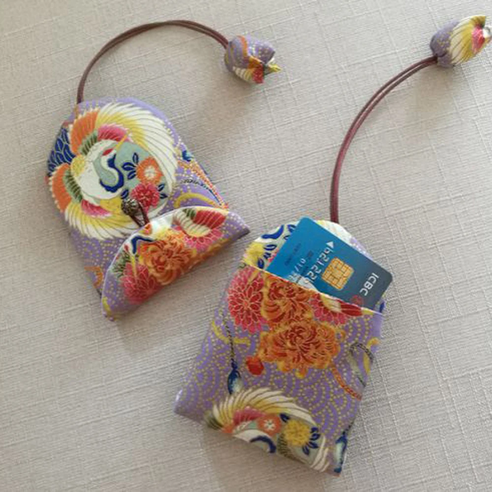 Женская тканевая монетница уникального цветочного дизайна сумка для