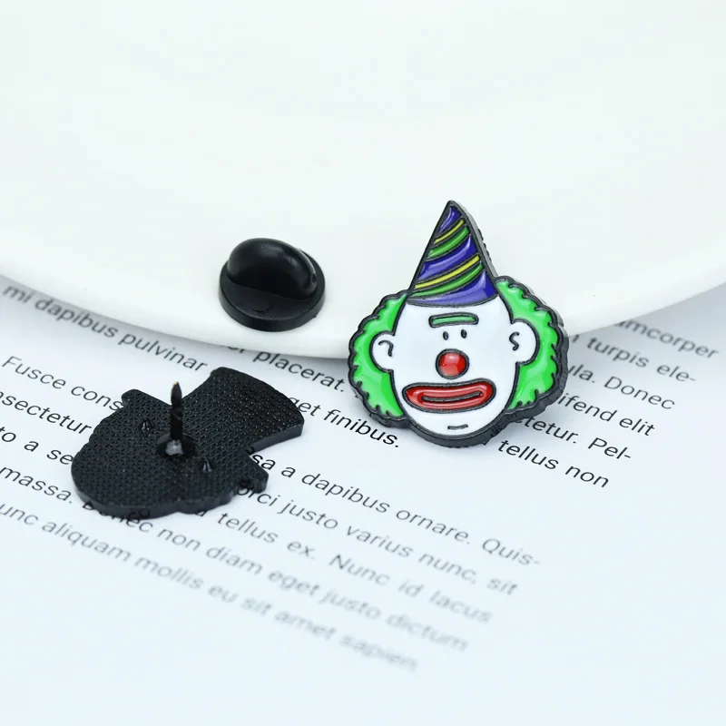 Детская эмалированная брошь в виде клоуна для мальчиков | Украшения и аксессуары