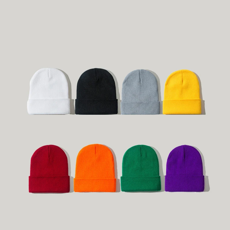 

2021 New Beanies Knitted Solid Winter Hats for Women Autumn Female Beanie Caps Warmer Bonnet Fashion Casual Caps шапка женская