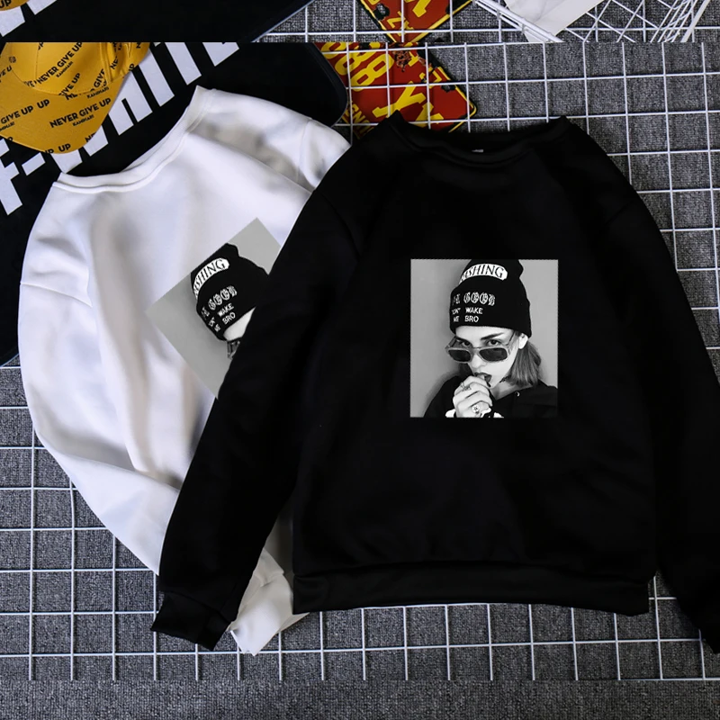 Новинка 2020 Модный повседневный Женский свитшот на осень и зиму белые очки с