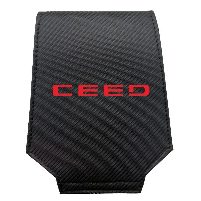 

1PC Car Headrest Covers For Kia Ceed Carbon Fiber Leather Car Headrest Protector Case Interior Accessories