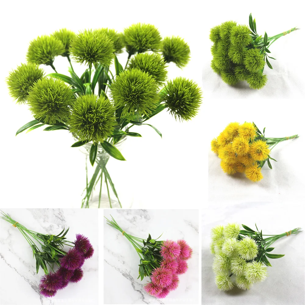 10 шт. Европейский искусственный цветок Одуванчик для украшения дома Имитация