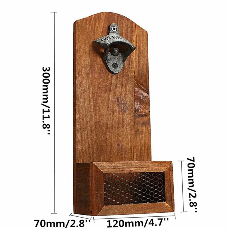 Multifunctional Practical Wooden Beer Wine Opener Tool Anti-rust Kit Gadget Kitchen Accessories | Дом и сад