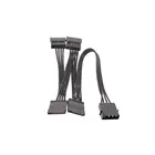 4-контактный адаптер питания IDE от 1 до 4 SATA, 4-контактный разветвитель питания для жесткого диска, 234 Sata кабель для DIY ПК, кабель-преобразователь питания для SATA