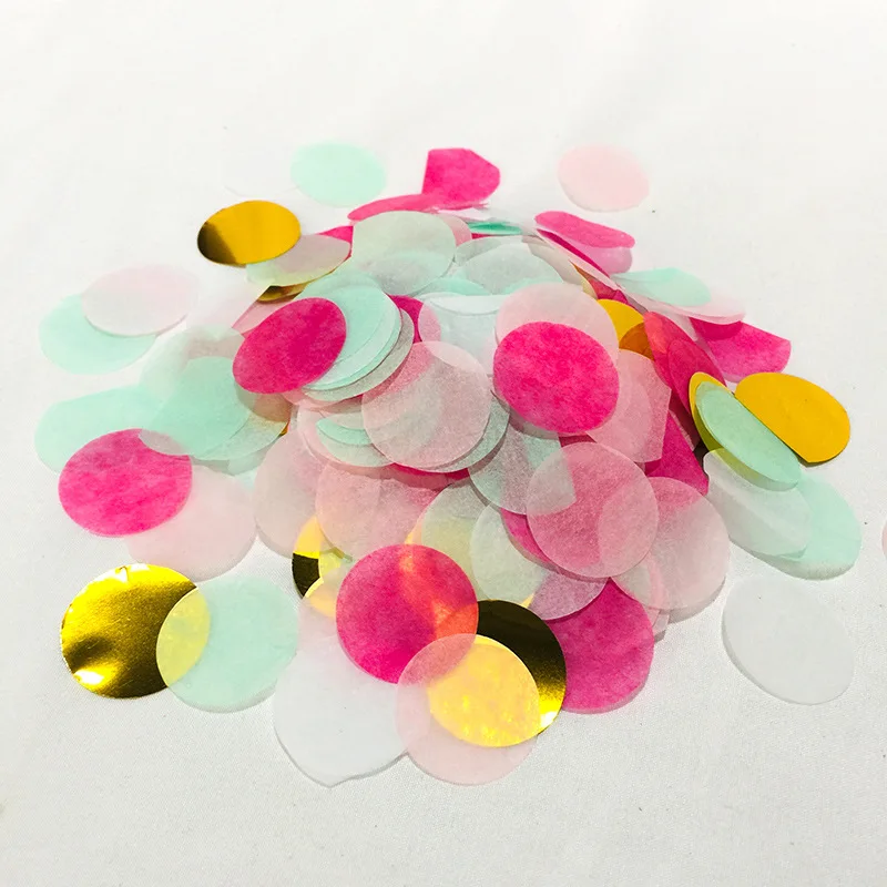 

Wedding Decoration 6PCS 2.5cm Mixed Color Round Confetti Wedding Hand Throwing Flower Balloon Filled Paper Paper Confetti