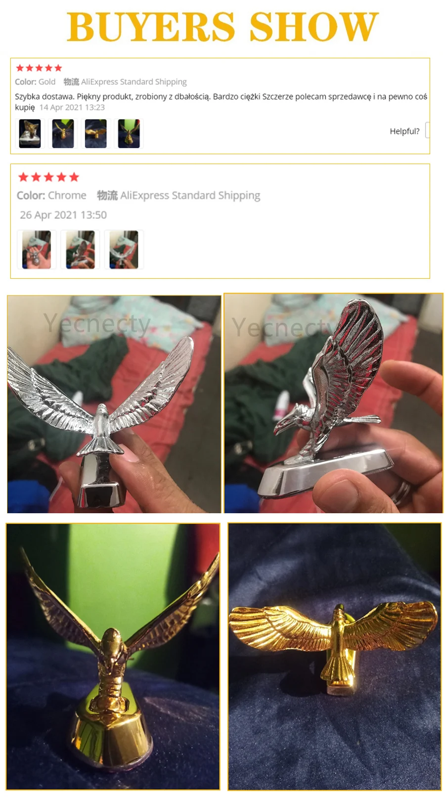 Универсальные Запчасти для мотоцикла золотой хромированный орнамент в виде