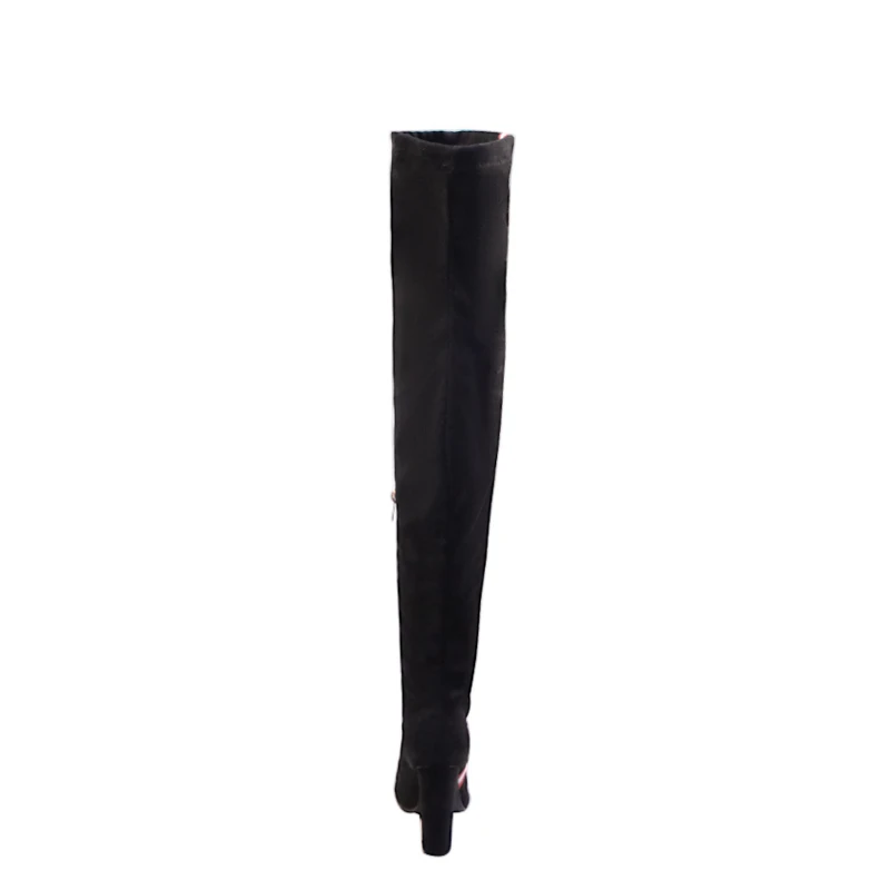 

Women Sexy Thigh High Heels Long Boots 2021 Woman Black Over The Knee Boots Female High Heels Shoes Fashion Boot Plus Size 43
