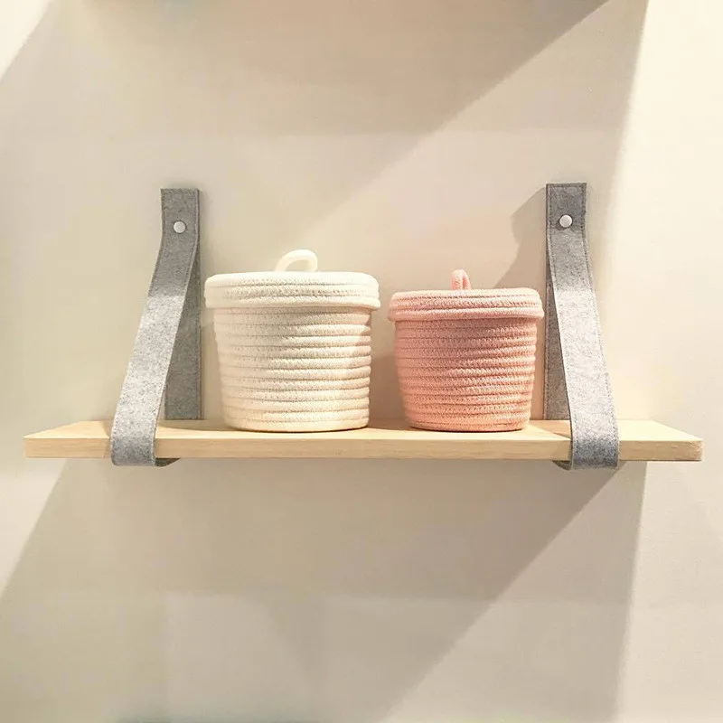 Деревянная вешалка для хранения из войлочной ткани скандинавский стиль Ins