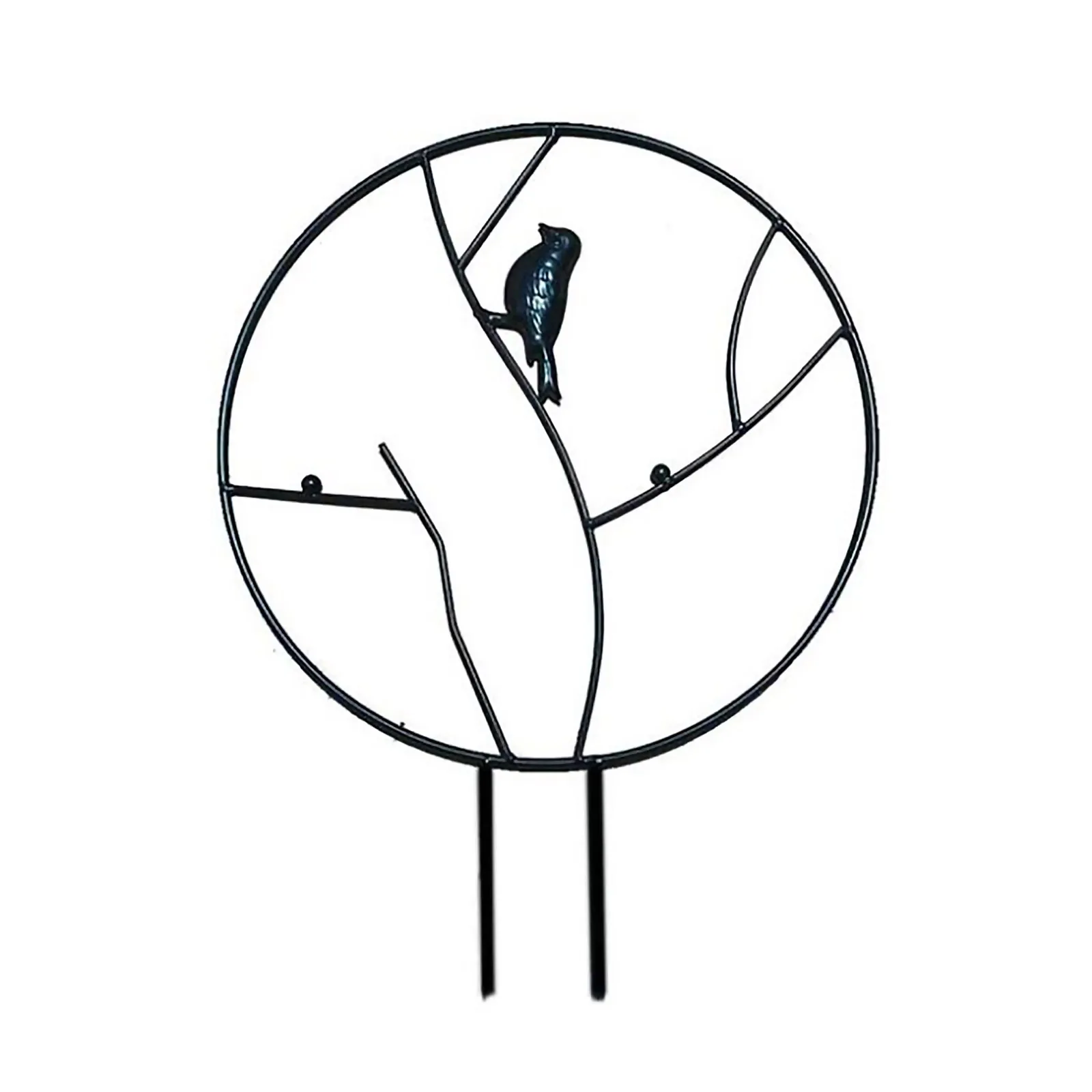 

Flower Pot Holder Stake Metal Climbing Frame Plant Garden Green Cage Tool Hydrangea White Ring Vine Support